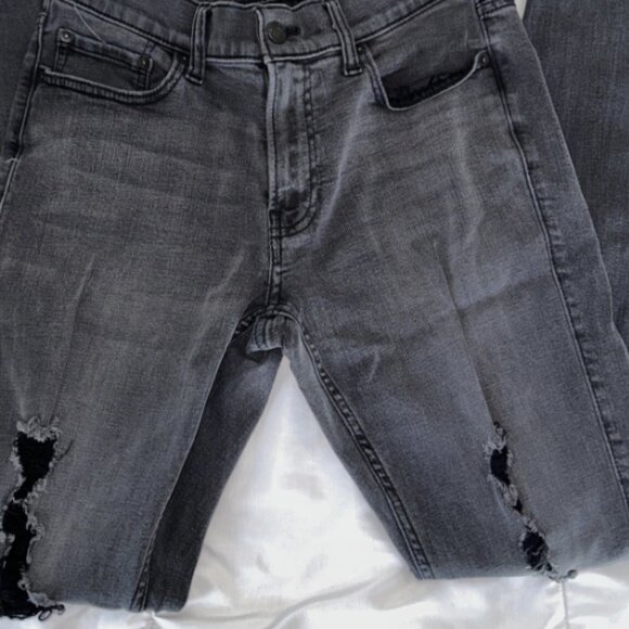 Hollister Men's Skinny Distressed Ripped Jeans Advanced Stretch Denim 34x32 - Picture 3 of 7